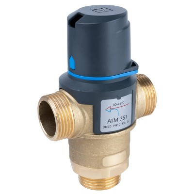 Термостатический смесительный клапан Afriso ATM 761, DN20, G1, 20-43C, Kvs 3,2 м3/ч фото 6