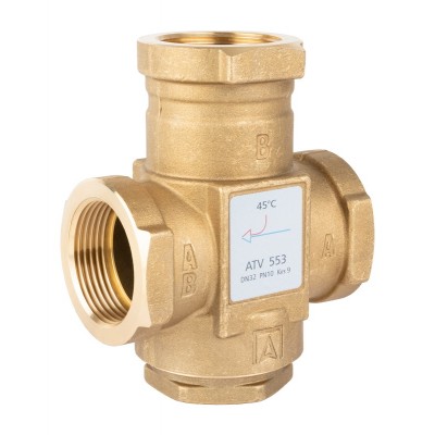 Купить Клапан смесительный термостатический AFRISO ATV 553, 45°C, ВР1 1/4", DN32, kvs 9 