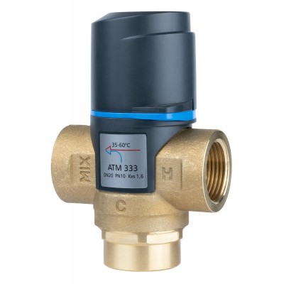 Термостатический смесительный клапан Afriso ATM 333 3/4"ВР (35-60°С) арт. 12 333 10 - гарантия до 5 лет фото 2 Термостатический смесительный клапан Afriso ATM 333 3/4"ВР (35-60°С) арт. 12 333 10 фото 2
