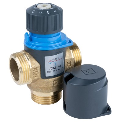 Термостатический смесительный клапан Afriso ATM 361 1"НР (20-43°С) арт. 12 361 10 - гарантия до 5 лет фото 3 Термостатический смесительный клапан Afriso ATM 361 1"НР (20-43°С) арт. 12 361 10 фото 3