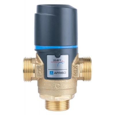 Термостатический смесительный клапан Afriso ATM 341 3/4"НР (20-43°С) арт. 12 341 10 - гарантия до 5 лет фото 10 Термостатический смесительный клапан Afriso ATM 341 3/4"НР (20-43°С) арт. 12 341 10 фото 10