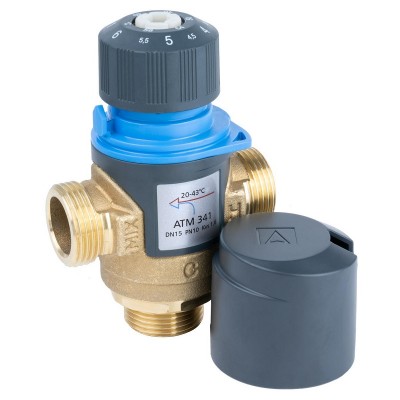 Термостатический смесительный клапан Afriso ATM 341 3/4"НР (20-43°С) арт. 12 341 10 - гарантия до 5 лет фото 4 Термостатический смесительный клапан Afriso ATM 341 3/4"НР (20-43°С) арт. 12 341 10 фото 4
