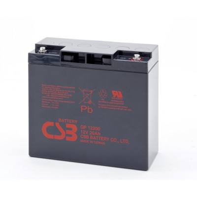Аккумуляторная батарея CSB GP 12200 12V/20Ah - гарантия до 5 лет фото 1 Аккумуляторная батарея CSB GP 12200 12V/20Ah фото 1
