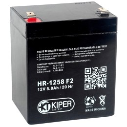 Аккумуляторная батарея Kiper HR-1258 F2 12V/5.8Ah