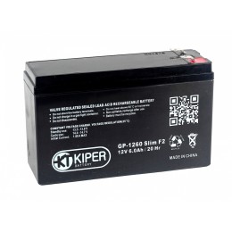 Аккумуляторная батарея Kiper GP-1260Slim F2 12V/6Ah