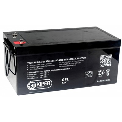 Купить Аккумуляторная батарея Kiper GPL-122300 12V/230Ah в магазине Mirkotlov.by (Мир Котлов) - отличное качество. Купить Аккумуляторная батарея Kiper GPL-122300 12V/230Ah