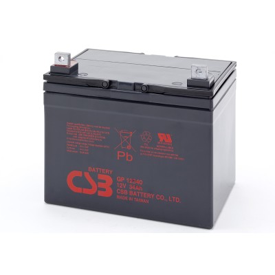 Аккумуляторная батарея CSB GP 12340 12V/34Ah - гарантия до 5 лет фото 1 Аккумуляторная батарея CSB GP 12340 12V/34Ah фото 1