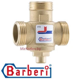 Противоконденсатный трехходовой клапана Barberi V13M2500A 45°С (для твердотопливных котлов) Противоконденсатный трехходовой клапана Barberi V13M2500A 45°С (для твердотопливных котлов)