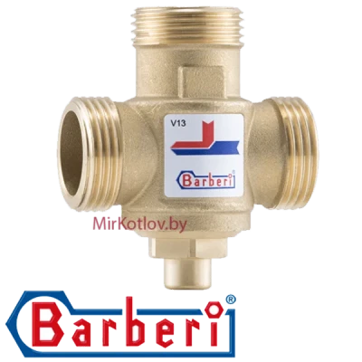 Противоконденсатный трехходовой клапана Barberi V13M2500A 45°С (для твердотопливных котлов) Противоконденсатный трехходовой клапана Barberi V13M2500A 45°С (для твердотопливных котлов)
