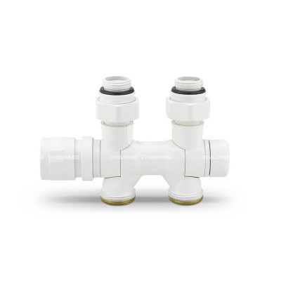 Узел нижнего подключения Varmega VMDV25-100415, 1/2"х3/4"EK, универсальный, белый Узел нижнего подключения Varmega VMDV25-100415, 1/2"х3/4"EK, универсальный, белый