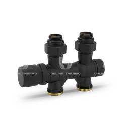 Узел нижнего подключения Varmega VMDV25-200415, 1/2"х3/4"EK, универсальный, черный Узел нижнего подключения Varmega VMDV25-200415, 1/2"х3/4"EK, универсальный, черный