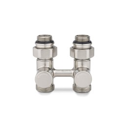 Узел нижнего подключения Varmega VMDV21-500415, 1/2"×3/4"EK НР, прямой, матовый никель Узел нижнего подключения Varmega VMDV21-500415, 1/2"×3/4"EK НР, прямой, матовый никель