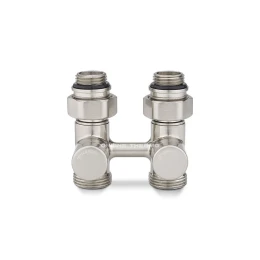 Узел нижнего подключения Varmega VMDV21-500415, 1/2"×3/4"EK НР, прямой, матовый никель Узел нижнего подключения Varmega VMDV21-500415, 1/2"×3/4"EK НР, прямой, матовый никель