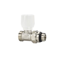 Радиаторный клапан (вентиль) ручной регулировки Varmega VMRV02-N10415, 1/2" x 3/4"EK НР, прямой, с самоуплотняющимся полусгоном