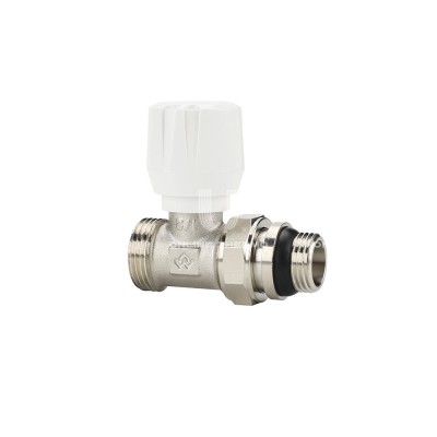 Радиаторный клапан (вентиль) ручной регулировки Varmega VMRV02-N10415, 1/2" x 3/4"EK НР, прямой, с самоуплотняющимся полусгоном
