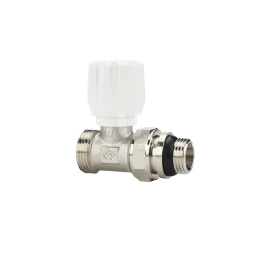Радиаторный клапан (вентиль) ручной регулировки Varmega VMRV02-N10415, 1/2" x 3/4"EK НР, прямой, с самоуплотняющимся полусгоном Радиаторный клапан (вентиль) ручной регулировки Varmega VMRV02-N10415, 1/2" x 3/4"EK НР, прямой, с самоуплотняющимся полусгоном