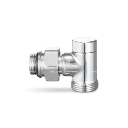Узел нижнего подключения одинарный Varmega VMDV22-400415, 1/2"×3/4"EK НР, угловой, хром Узел нижнего подключения одинарный Varmega VMDV22-400415, 1/2"×3/4"EK НР, угловой, хром