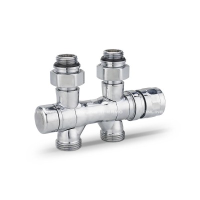 Узел нижнего подключения Varmega VMDV25-400415, 1/2"х3/4"EK, универсальный, хром Узел нижнего подключения Varmega VMDV25-400415, 1/2"х3/4"EK, универсальный, хром
