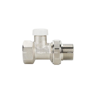 Запорный радиаторный клапан (вентиль) ручной регулировки Varmega VMRV04-N00505, 3/4" ВР-НР, прямой