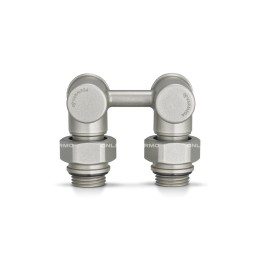 Узел нижнего подключения Varmega VMDV20-300415, 1/2"×3/4"EK НР, угловой, серый Узел нижнего подключения Varmega VMDV20-300415, 1/2"×3/4"EK НР, угловой, серый