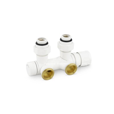 Узел нижнего подключения Varmega VMDV25-100415, 1/2"х3/4"EK, универсальный, белый Узел нижнего подключения Varmega VMDV25-100415, 1/2"х3/4"EK, универсальный, белый