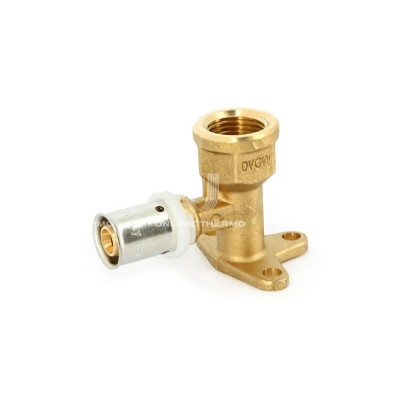 Угольник настенный (водорозетка) Uni-Fitt 710G6252 16х1/2", высота 52 мм, с креплением, пресс-фитинг Угольник настенный (водорозетка) Uni-Fitt 710G6252 16х1/2", высота 52 мм, с креплением, пресс-фитинг