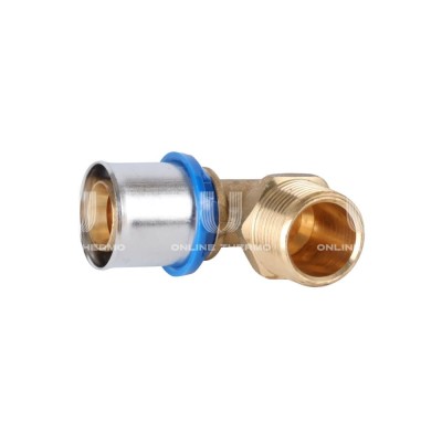 Угольник (угол) 90° с наружной резьбой APE ARL3004300, 26х3/4", пресс-фитинг Угольник (угол) 90° с наружной резьбой APE ARL3004300, 26х3/4", пресс-фитинг