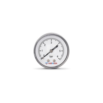 Купить Манометр аксиальный Varmega VMMT08-500602, диаметр 50 мм, 6 бар, 1/4" 