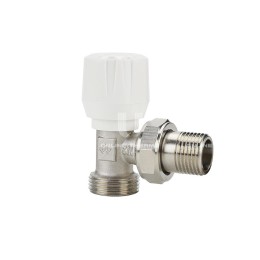 Радиаторный клапан (вентиль) ручной регулировки Varmega VMRV01-N00415, 1/2" x 3/4"EK НР, угловой