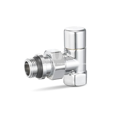 Радиаторный клапан ручной регулировки Varmega VMDV01-410404, 1/2" ВР-НР, угловой, хромированный Радиаторный клапан ручной регулировки Varmega VMDV01-410404, 1/2" ВР-НР, угловой, хромированный