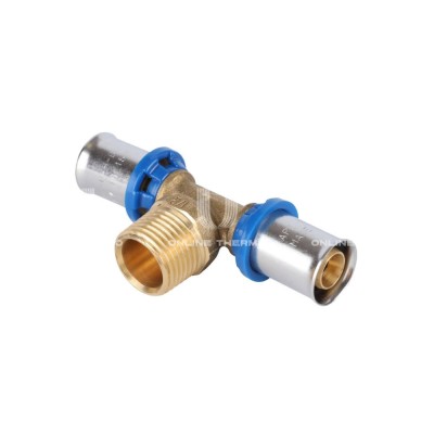 Тройник с наружной резьбой APE ARL2003101, 16х1/2"х16, пресс-фитинг Тройник с наружной резьбой APE ARL2003101, 16х1/2"х16, пресс-фитинг