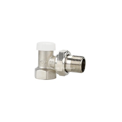 Запорный радиаторный клапан (вентиль) ручной регулировки Varmega VMRV03-N00404, 1/2" ВР-НР, угловой