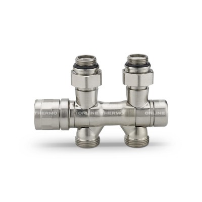Узел нижнего подключения Varmega VMDV25-500415, 1/2"х3/4"EK, универсальный, матовый никель Узел нижнего подключения Varmega VMDV25-500415, 1/2"х3/4"EK, универсальный, матовый никель
