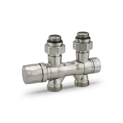Узел нижнего подключения Varmega VMDV25-500415, 1/2"х3/4"EK, универсальный, матовый никель Узел нижнего подключения Varmega VMDV25-500415, 1/2"х3/4"EK, универсальный, матовый никель