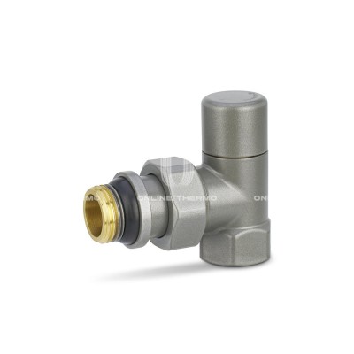 Запорный радиаторный клапан Varmega VMDV03-310404, 1/2" ВР-НР, угловой, серый Запорный радиаторный клапан Varmega VMDV03-310404, 1/2" ВР-НР, угловой, серый