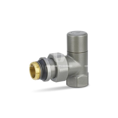 Радиаторный клапан ручной регулировки Varmega VMDV01-310404, 1/2" ВР-НР, угловой, серый Радиаторный клапан ручной регулировки Varmega VMDV01-310404, 1/2" ВР-НР, угловой, серый
