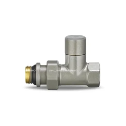 Радиаторный клапан ручной регулировки Varmega VMDV02-310404, 1/2" ВР-НР, прямой, серый Радиаторный клапан ручной регулировки Varmega VMDV02-310404, 1/2" ВР-НР, прямой, серый
