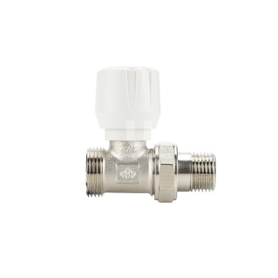 Радиаторный клапан (вентиль) ручной регулировки Varmega VMRV02-N00415, 1/2" x 3/4"EK НР, прямой