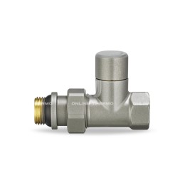 Запорный радиаторный клапан Varmega VMDV04-310404, 1/2" ВР-НР, прямой, серый Запорный радиаторный клапан Varmega VMDV04-310404, 1/2" ВР-НР, прямой, серый