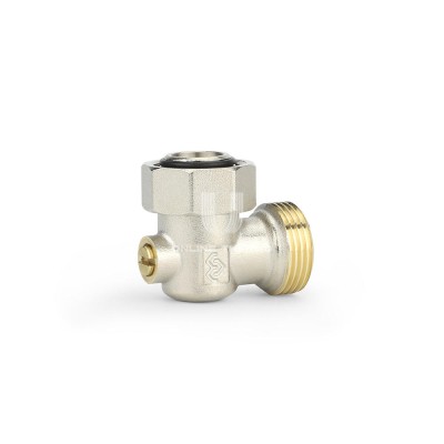 Узел нижнего подключения Varmega VMRV22-N01515, 3/4"EKх3/4"EK НР-ВР, угловой, одинарный раздельный, для двухтрубных систем Узел нижнего подключения Varmega VMRV22-N01515, 3/4"EKх3/4"EK НР-ВР, угловой, одинарный раздельный, для двухтрубных систем