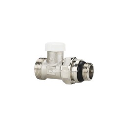 Запорный радиаторный клапан (вентиль) ручной регулировки Varmega VMRV04-N10415, 1/2" x 3/4"EK НР, прямой, с самоуплотняющимся полусгоном