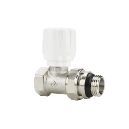 Радиаторный клапан (вентиль) ручной регулировки Varmega VMRV02-N10404, 1/2" ВР-НР, прямой, с самоуплотняющимся полусгоном Радиаторный клапан (вентиль) ручной регулировки Varmega VMRV02-N10404, 1/2" ВР-НР, прямой, с самоуплотняющимся полусгоном