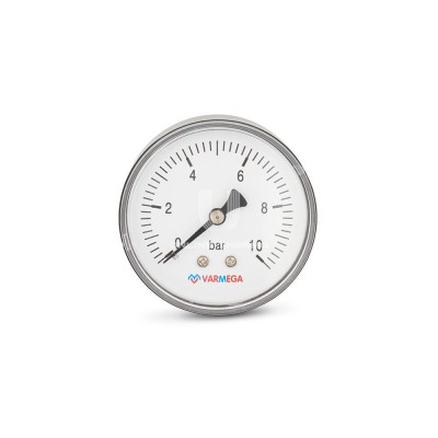 Купить Манометр аксиальный Varmega VMMT08-631002, диаметр 63 мм, 10 бар, 1/4" в магазине Mirkotlov.by (Мир Котлов) - отличное качество. Купить Манометр аксиальный Varmega VMMT08-631002, диаметр 63 мм, 10 бар, 1/4"
