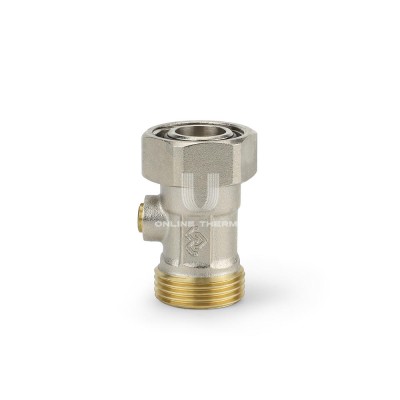 Узел нижнего подключения Varmega VMRV23-N01515, 3/4"EKх3/4"EK НР-ВР, прямой, одинарный раздельный, для двухтрубных систем Узел нижнего подключения Varmega VMRV23-N01515, 3/4"EKх3/4"EK НР-ВР, прямой, одинарный раздельный, для двухтрубных систем