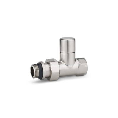 Радиаторный клапан ручной регулировки Varmega VMDV02-510404, 1/2" ВР-НР, прямой, матовый никель Радиаторный клапан ручной регулировки Varmega VMDV02-510404, 1/2" ВР-НР, прямой, матовый никель