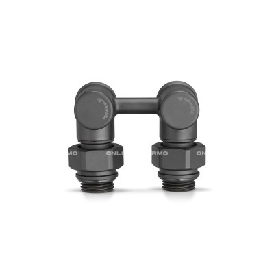 Узел нижнего подключения Varmega VMDV20-200415, 1/2"×3/4"EK НР, угловой, черный Узел нижнего подключения Varmega VMDV20-200415, 1/2"×3/4"EK НР, угловой, черный