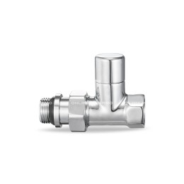 Радиаторный клапан ручной регулировки Varmega VMDV02-410404, 1/2" ВР-НР, прямой, хромированный