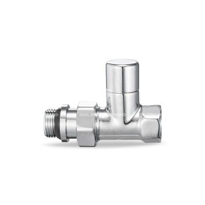 Радиаторный клапан ручной регулировки Varmega VMDV02-410404, 1/2" ВР-НР, прямой, хромированный Радиаторный клапан ручной регулировки Varmega VMDV02-410404, 1/2" ВР-НР, прямой, хромированный