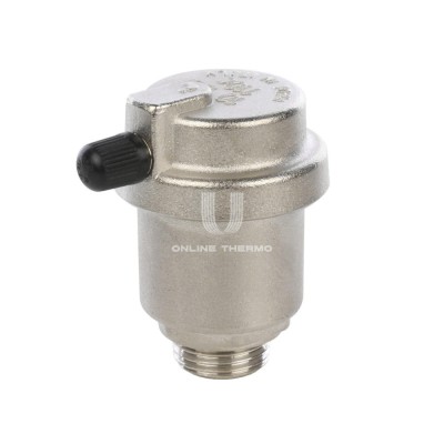 Купить Автоматический воздухоотводчик Stout SVS-0012-000015 1/2", боковой выпуск, никелированный, с уплотнением O-ring 