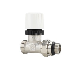 Термостатический клапан (терморегулятор) Varmega VMRV06-N10415, 1/2" x 3/4"EK НР, прямой, с самоуплотн. полусгоном, без преднастройки